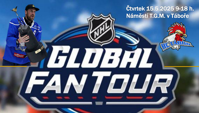 Akce NHL Global Fan Tour míří do Tábora, okoření ji oslavy postupu kohoutů